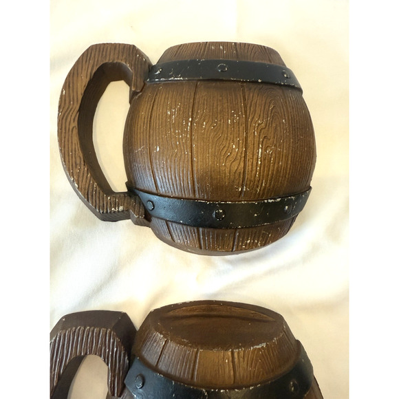 Set 4 Vintage 1968 Sexton Mug Barrel Metal Craft Anchor Wall Art Decor USA Retro - Picture 3 of 10